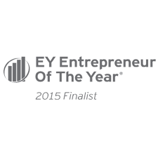 EY Entrepreneur Of The Year 2015 Finalist logo in gray on white background