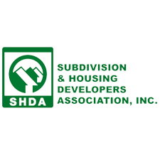 Subdivision & Housing Developers Association, Inc. SHDA green logo with text on white background