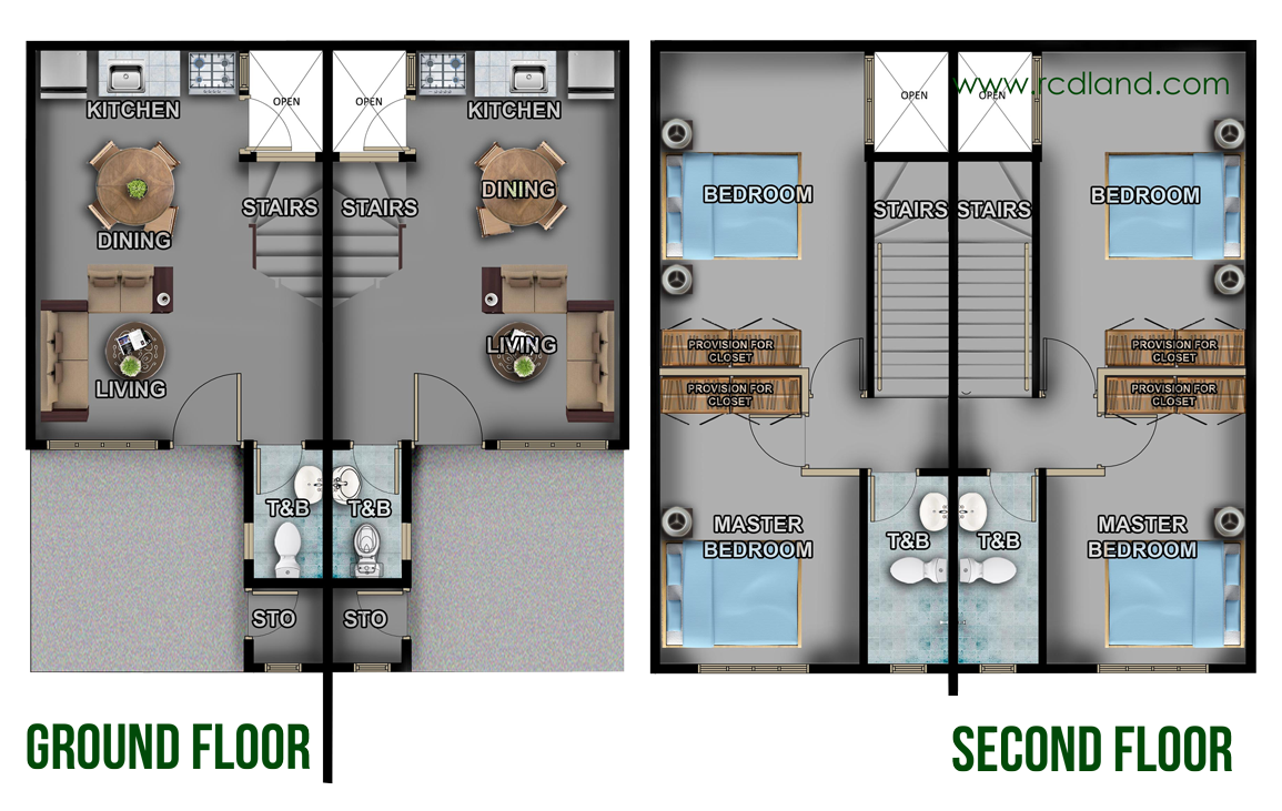 Townhouse 65 Floor Plan