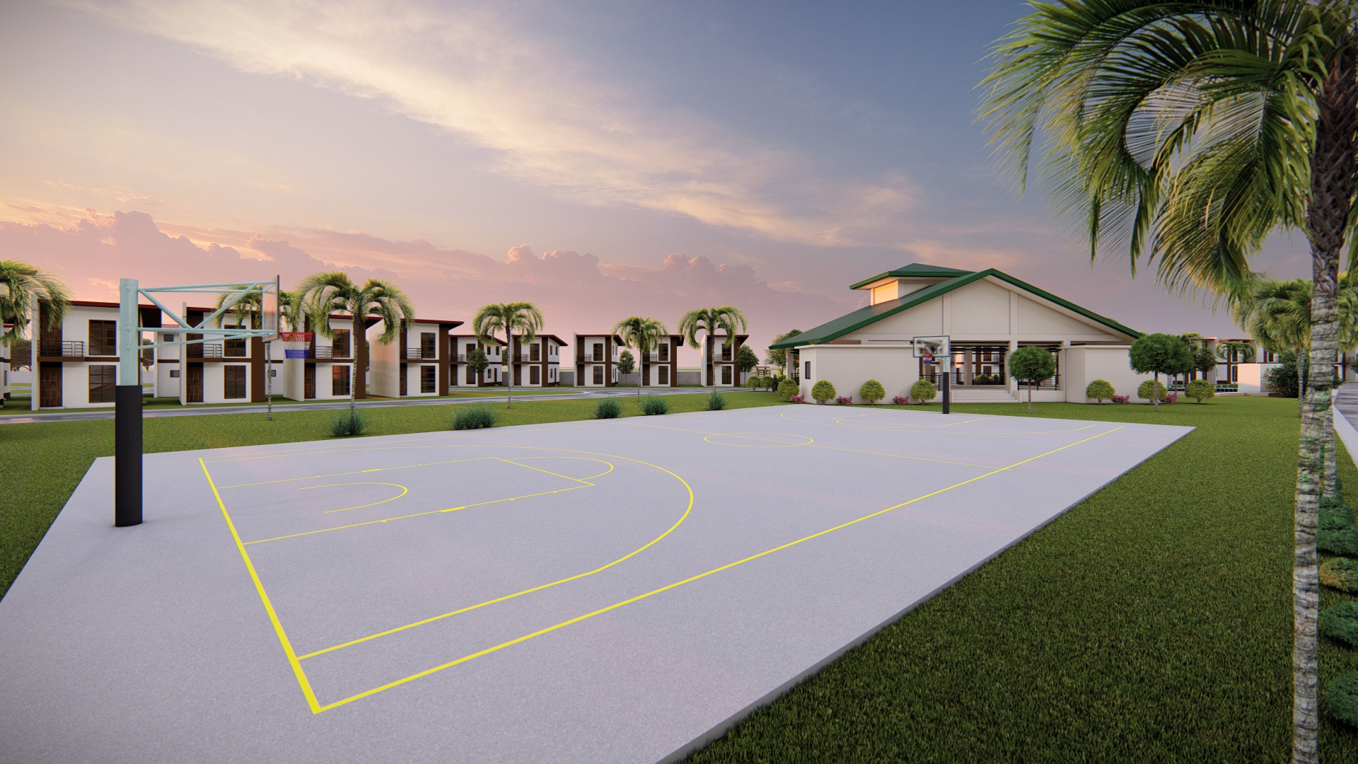 Basketball Court at RCD Royale Homes Tuy, Batangas