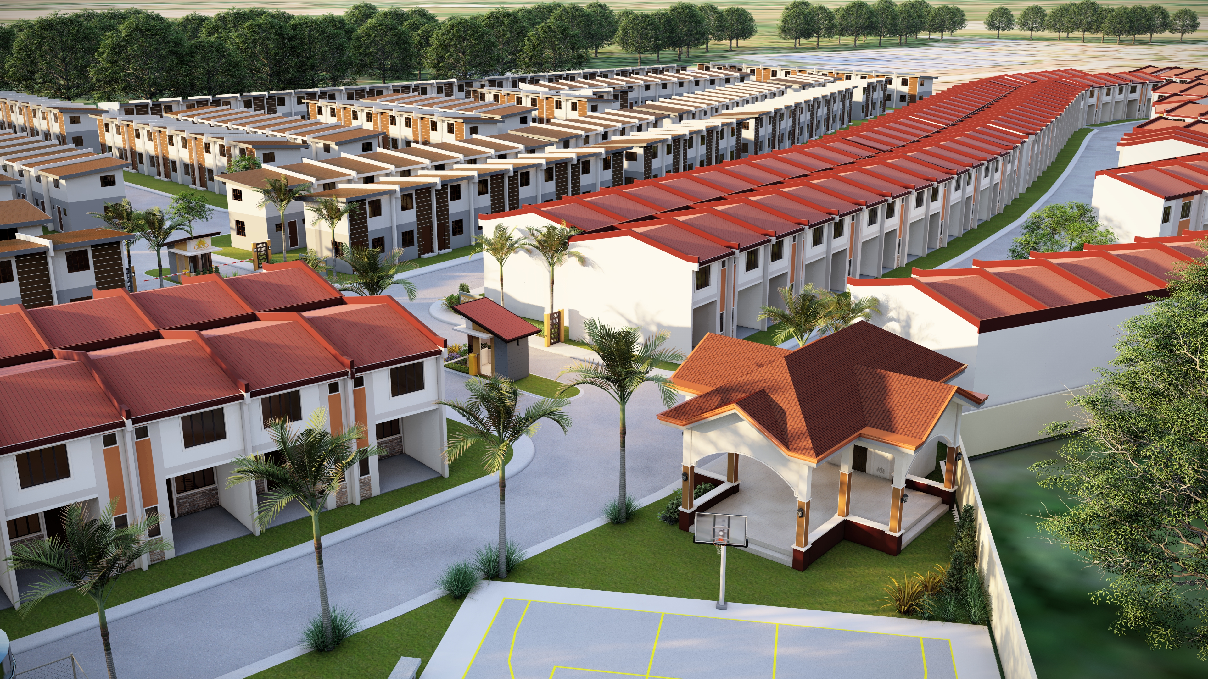 Overhead view of RCD Villas de Trece, Cavite