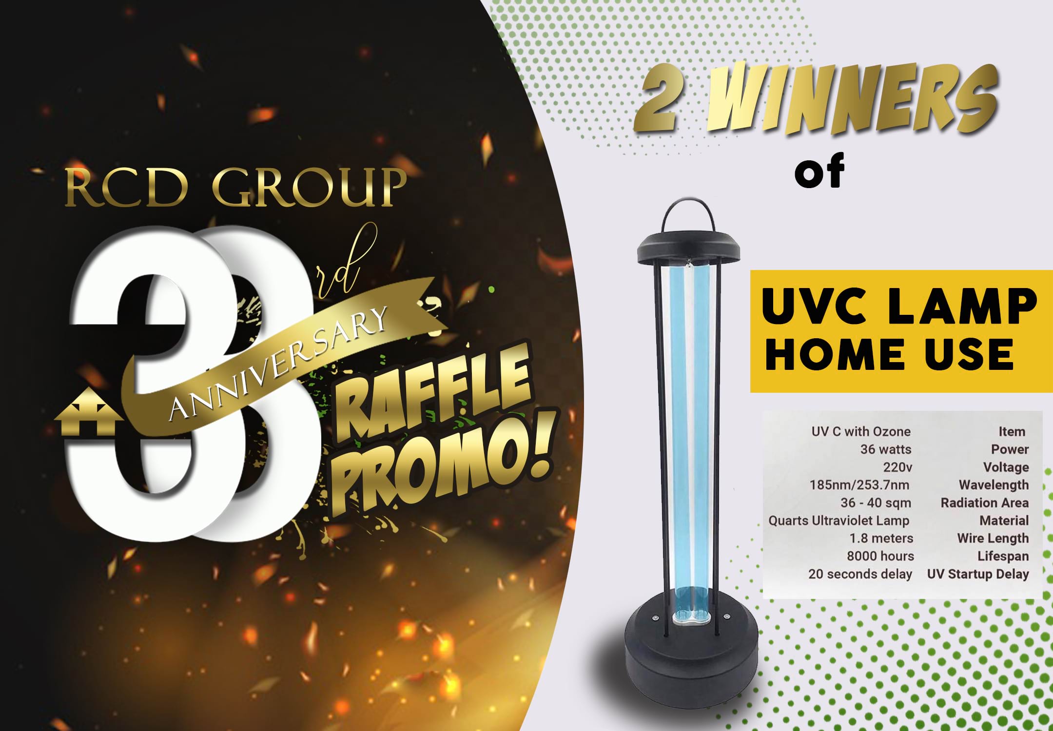 2 Winners of UVC Lamp